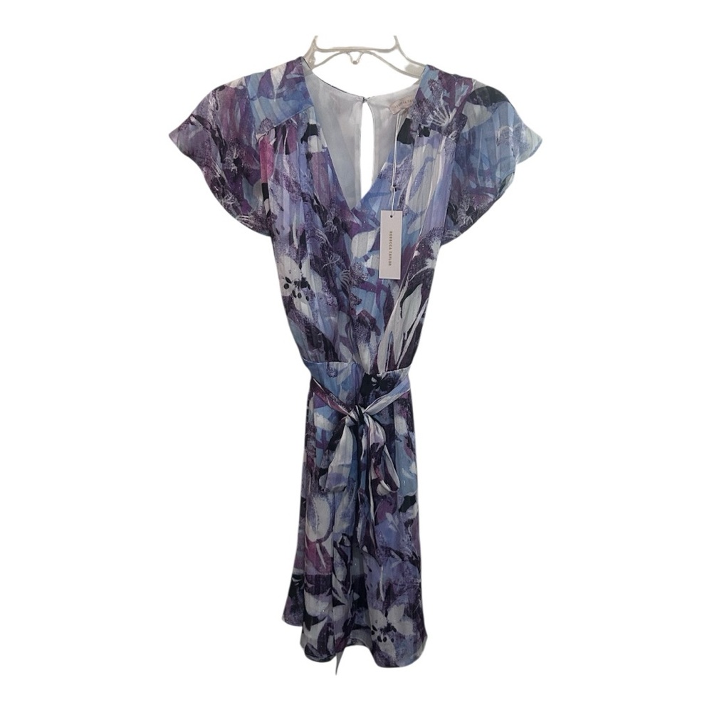 Rebecca Taylor ($395 Retail) Lavender and Navy Dress